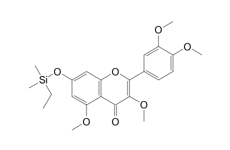 3,5,3',4'-tetra-O-methyl-7-O-dimethylethylsilylquercetin