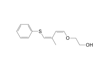 4-(2-Hydroxyethoxy)-2-methyl-1-(phenylthio)buta-1,3-diene