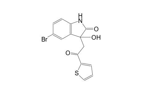 5-bromo-3-hydroxy-3-[2-oxo-2-(2-thienyl)ethyl]-1,3-dihydro-2H-indol-2-one