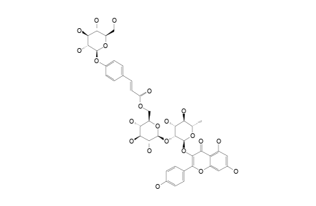 KAEMPFEROL-3-O-[2''-O-6'''-O-[PARA-(7''''-O-BETA-D-GLUCOPYRANOSYL)-COUMAROYL]-BETA-D-GLUCOPYRANOSYL]-ALPHA-L-RHAMNOPYRANOSIDE