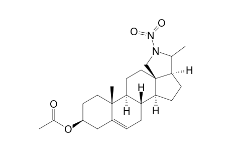 (20R)-N-Nitro-18,20-epimino-pregn-5-en-3b-yl acetate