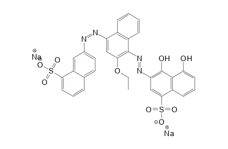 1-Naphthalenesulfonic acid, 3-[[2-ethoxy-4-[(8-sulfo-2-naphthalenyl)azo]-1-naphthalenyl]azo]-4,5-dihydroxy-, disodium salt