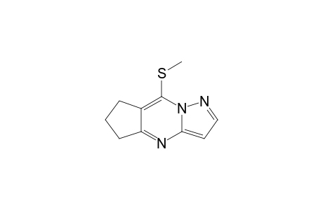 5H-Cyclopenta[d]pyrazolo[1,5-a]pyrimidine, 6,7-dihydro-8-(methylthio)-