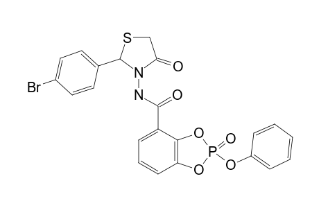 N-[2-(4-BROMOPHENYL)-4-OXO-THIAZOLIDIN-3-YL]-2-(PHENOXY)-BENZO-(1,3,2)-DIOXAPHOSPHOLE-2-OXIDE-4-CARBOXAMIDE