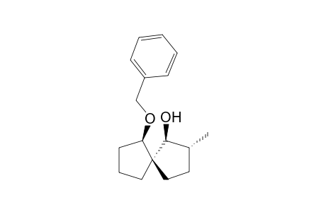(+-)-(1SR,2RS,5RS,6RS)-6-Benzyloxy-2-methyl-spiro[4.4]nonan-1-ol