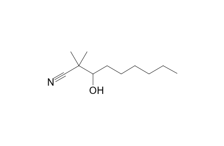3-Hydroxy-2,2-dimethylnonanenitrile