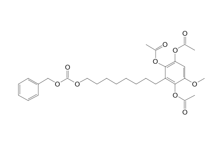 Carbonic acid, phenylmethyl 8-[2,3,6-tris(acetyloxy)-5-methoxyphenyl]octyl ester