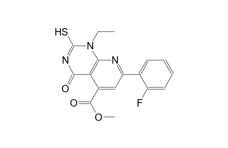 pyrido[2,3-d]pyrimidine-5-carboxylic acid, 1-ethyl-7-(2-fluorophenyl)-1,4-dihydro-2-mercapto-4-oxo-, methyl ester