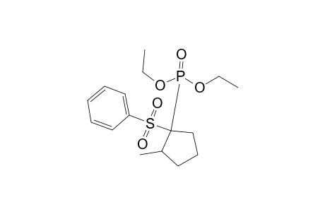 (1-diethoxyphosphoryl-2-methyl-cyclopentyl)sulfonylbenzene