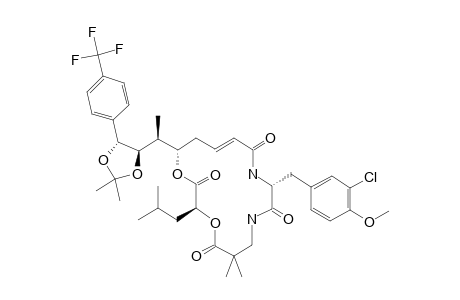 UA-[ACETONIDE]-C(4')-TRIFLUOROMETHYL-CRYPTOPHYCIN-52