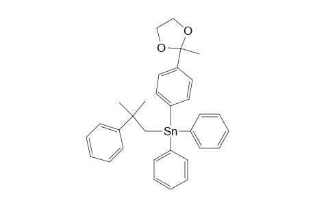 Stannane, [4-(2-methyl-1,3-dioxolan-2-yl)phenyl](2-methyl-2-phenylpropyl)diphenyl-