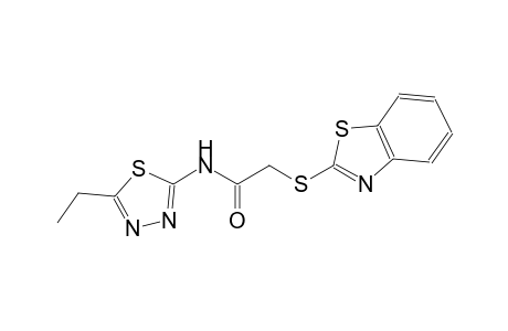 acetamide, 2-(2-benzothiazolylthio)-N-(5-ethyl-1,3,4-thiadiazol-2-yl)-