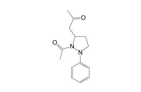1-(2-acetyl-1-phenyl-pyrazolidin-3-yl)acetone