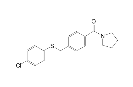 pyrrolidine, 1-[4-[[(4-chlorophenyl)thio]methyl]benzoyl]-