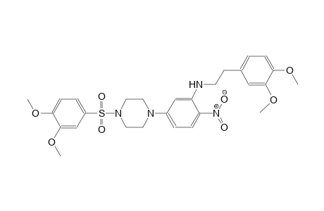 benzeneethanamine, N-[5-[4-[(3,4-dimethoxyphenyl)sulfonyl]-1-piperazinyl]-2-nitrophenyl]-3,4-dimethoxy-