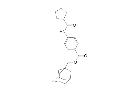 adamantan-1-ylmethyl 4-cyclopentaneamidobenzoate