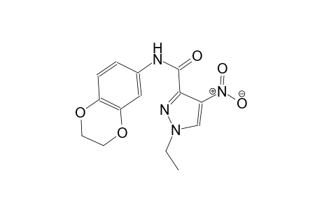 N-(2,3-dihydro-1,4-benzodioxin-6-yl)-1-ethyl-4-nitro-1H-pyrazole-3-carboxamide
