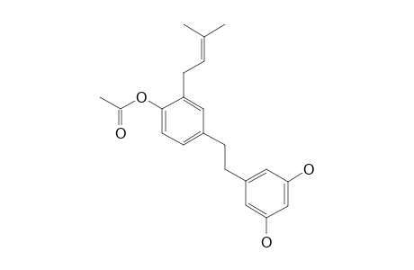 .alpha.,.alpha'.-Dihydro-3,5-dihydroxy-4'-acetoxy-5'-isopentenylstilbene