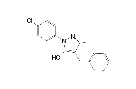1H-pyrazol-5-ol, 1-(4-chlorophenyl)-3-methyl-4-(phenylmethyl)-