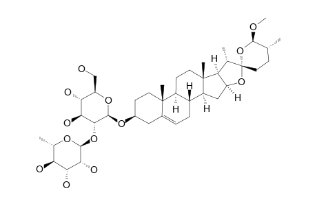 (25R,26R)-26-METHOXYSPIROST-5-EN-3-BETA-OL-3-O-[O-ALPHA-L-RHAMNOPYRANOSYL-(1->2)-BETA-D-GLUCOPYRANOSIDE]