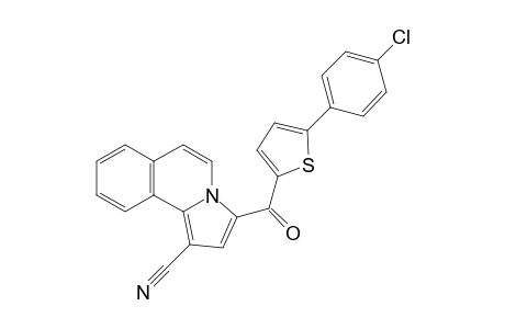 3-[5-(4-Chlorophenyl)thiophen-2-ylcarbonyl]pyrrolo[2,1-a]isoquinoline-1-carbonitrile