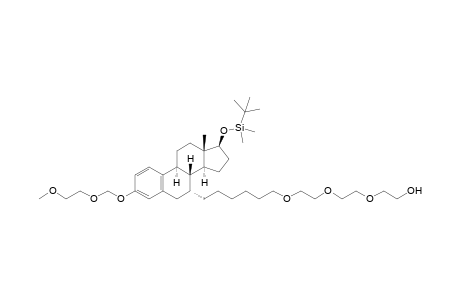 2-[2-[2-[6-[(7R,8R,9S,13S,14S,17S)-17-[tert-butyl(dimethyl)silyl]oxy-3-(2-methoxyethoxymethoxy)-13-methyl-6,7,8,9,11,12,14,15,16,17-decahydrocyclopenta[a]phenanthren-7-yl]hexoxy]ethoxy]ethoxy]ethanol