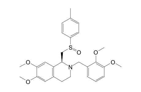 (1S,Rs)-N-[(2,3-dimethoxyphenyl)methyl]-3,4-dihydro-6,7-dimethoxy-1-[(p-tolylsulfinyl)methyl]isoquinoline