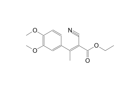 ethyl (2E)-2-cyano-3-(3,4-dimethoxyphenyl)-2-butenoate