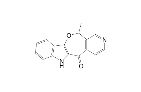 6H-Pyrido[4',3':5,6]oxepino[3,2-b]indol-5(12H)-one, 12-methyl-