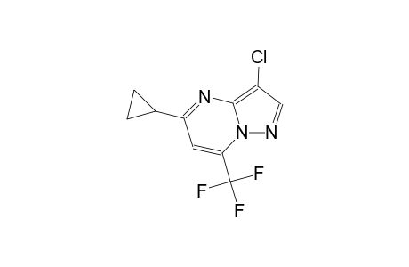 pyrazolo[1,5-a]pyrimidine, 3-chloro-5-cyclopropyl-7-(trifluoromethyl)-