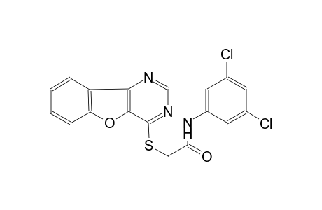 2-([1]benzofuro[3,2-d]pyrimidin-4-ylsulfanyl)-N-(3,5-dichlorophenyl)acetamide