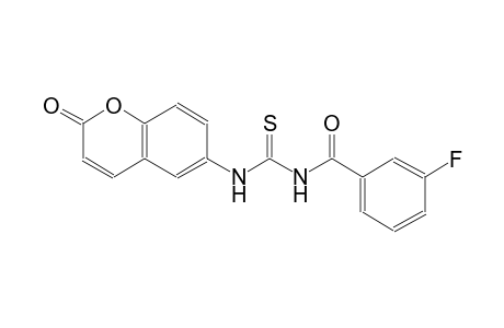 N-(3-fluorobenzoyl)-N'-(2-oxo-2H-chromen-6-yl)thiourea