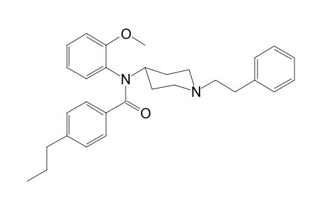 N-(2-Methoxyphenyl)-N-[1-(2-phenylethyl)piperidin-4-yl]-4-propylbenzamide
