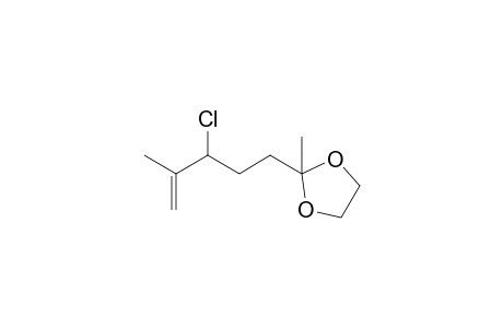3-Chloro-6,6-ethylenedioxy-2-methyl-1-heptene