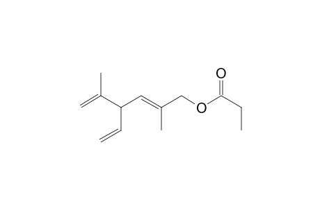 2,5-Hexadien-1-ol, 4-ethenyl-2,5-dimethyl-, propanoate, (E)-