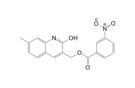 (2-hydroxy-7-methyl-3-quinolinyl)methyl 3-nitrobenzoate
