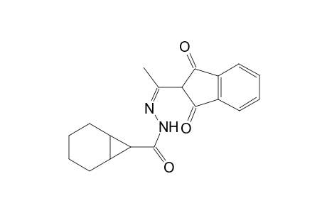 N'-[(Z)-1-(1,3-Dioxo-2,3-dihydro-1H-inden-2-yl)ethylidene]bicyclo[4.1.0]heptane-7-carbohydrazide