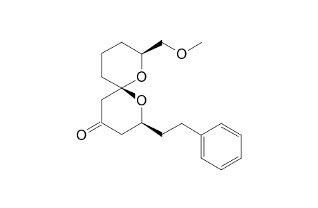 (2S,6S,8S)-8-((Methoxy)methyl)-2-(2-(phenyl)ethyl)-1,7-dioxaspiro[5.5]un-decan-4-one