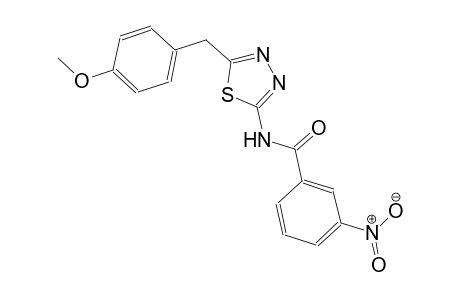 N-[5-(4-methoxybenzyl)-1,3,4-thiadiazol-2-yl]-3-nitrobenzamide