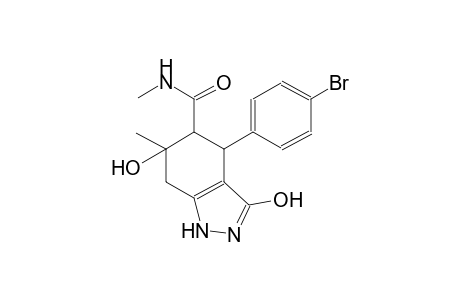 1H-indazole-5-carboxamide, 4-(4-bromophenyl)-4,5,6,7-tetrahydro-3,6-dihydroxy-N,6-dimethyl-