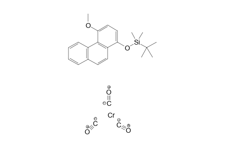 Tricarbonyl{eta-6-1,2,3,4,4a,10a-(4-methoxy-1-[(t-butyl)dimethylsilyloxy]phenanthrene)}chromium