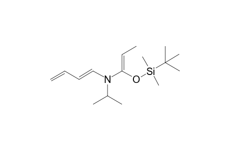 (1E)-N-[(Z)-1-[tert-butyl(dimethyl)silyl]oxyprop-1-enyl]-N-isopropyl-buta-1,3-dien-1-amine
