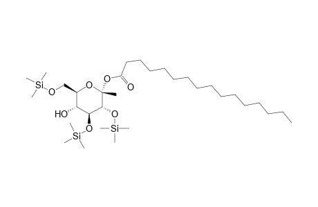 .alpha.-D-Glucopyranoside, methyl 2,3,6-tris-O-(trimethylsilyl)-, hexadecanoate