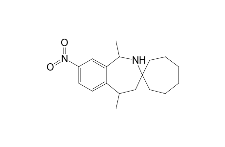 1,2,4,5-Tetrahydro-1,5-dimethyl-8-nitro-3H-spiro[2-benzazepine-3,1'-cycloheptane]