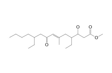 (E)-4,10-diethyl-3-hydroxy-8-keto-6-methyl-tetradec-6-enoic acid methyl ester