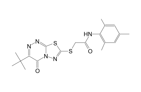 2-[(3-tert-butyl-4-oxo-4H-[1,3,4]thiadiazolo[2,3-c][1,2,4]triazin-7-yl)sulfanyl]-N-mesitylacetamide
