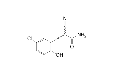 5-CHLORO-alpha-CYANO-2-HYDROXYCINNAMAMIDE
