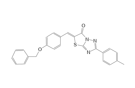 thiazolo[3,2-b][1,2,4]triazol-6(5H)-one, 2-(4-methylphenyl)-5-[[4-(phenylmethoxy)phenyl]methylene]-, (5Z)-