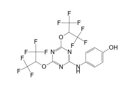 4-[[4,6-bis(1,1,1,3,3,3-hexafluoropropan-2-yloxy)-1,3,5-triazin-2-yl]amino]phenol