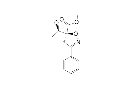 SYN-5-CARBOMETHOXY-5-(1'-HYDROXYETHYL)-3-PHENYL-4,5-DIHYDROISOXAZOLE;MAJOR_STEREOMER